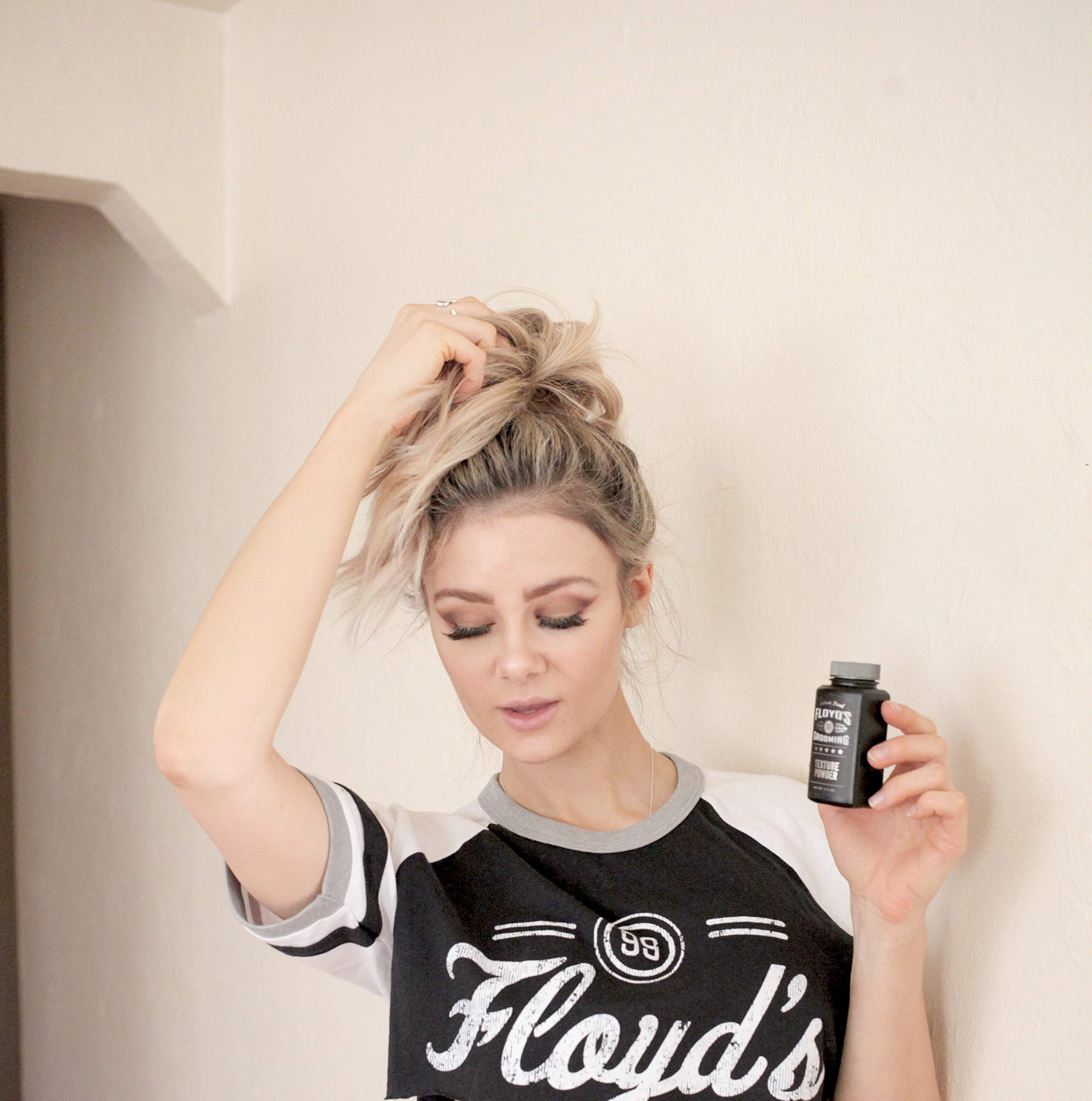 Floyd's 99 Hair Styling Powder enables second-day refresh without heaviness