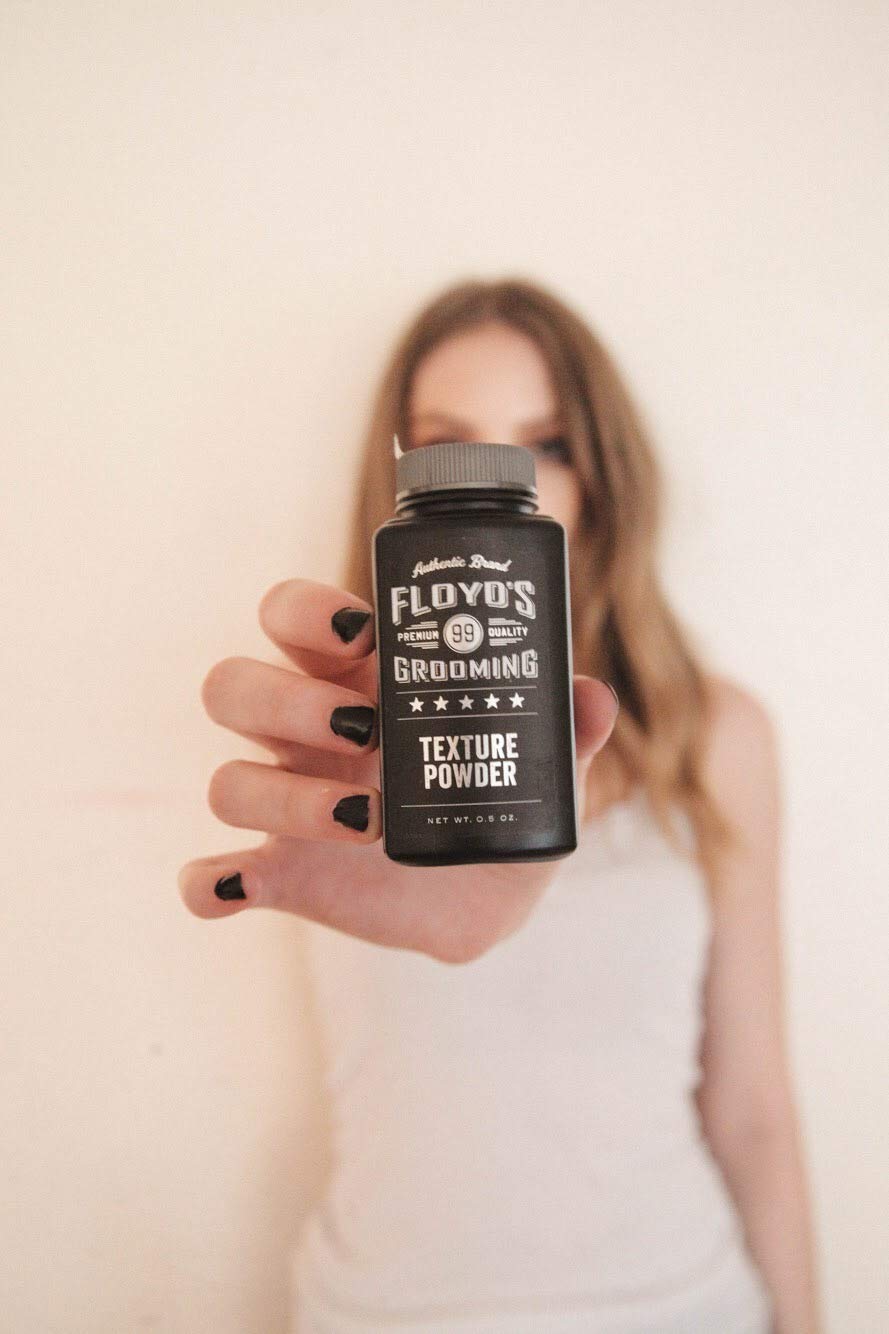 Floyd's 99 Hair Styling Powder creates texture and definition without stiffness