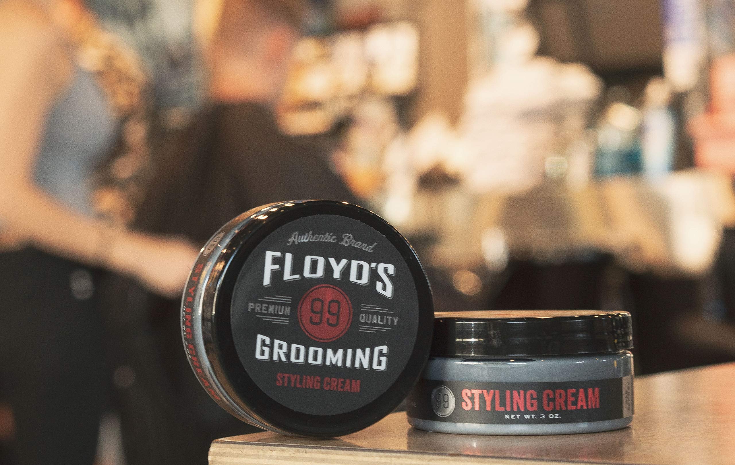 Floyd's 99 Styling Cream natural-finish delivers a low-shine, authentic look