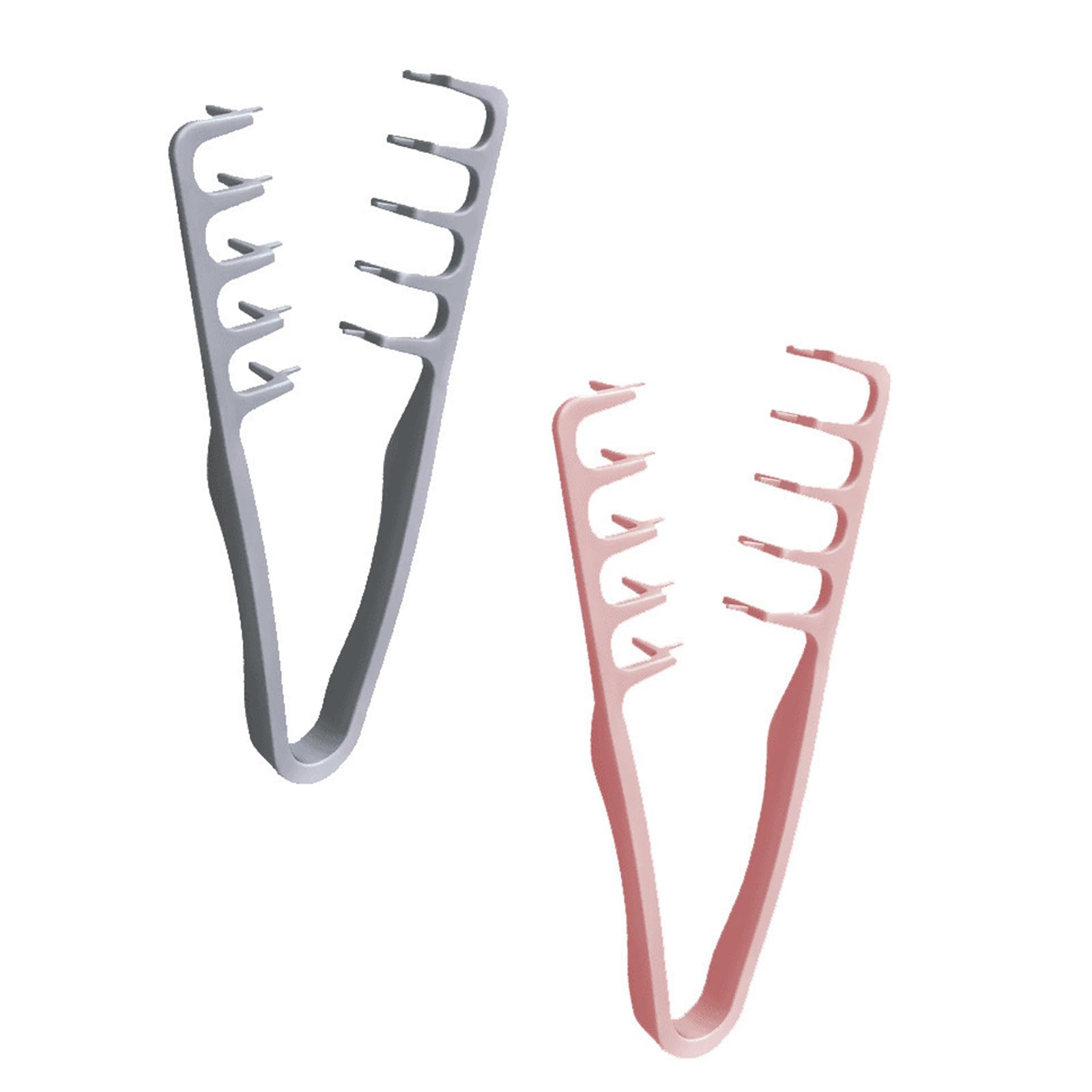 Fluffy Texture Styling Comb front view in pink-gray boosts root volume