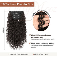 Flufymooz 20-inch curly extensions add long volume with natural bounce.