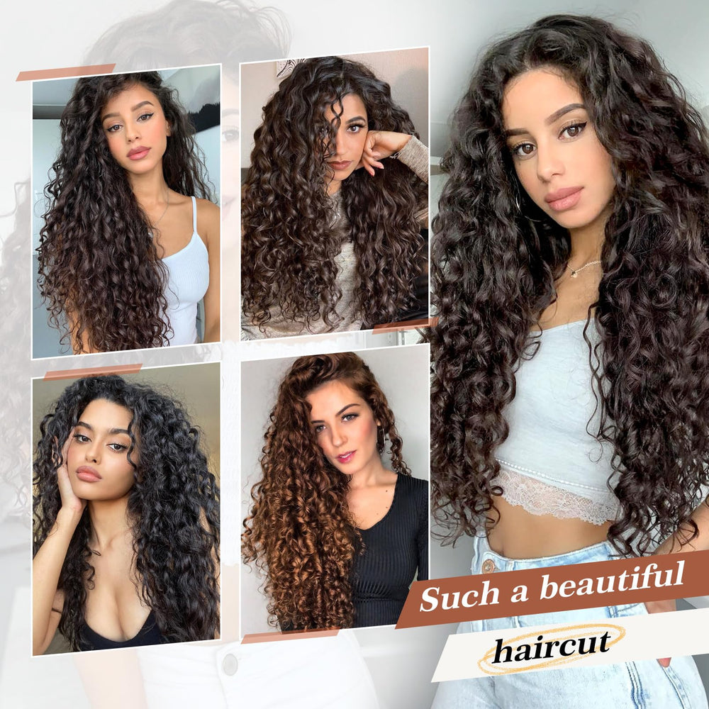 Flufymooz DIY volume adjustment demonstrates versatile styling options.