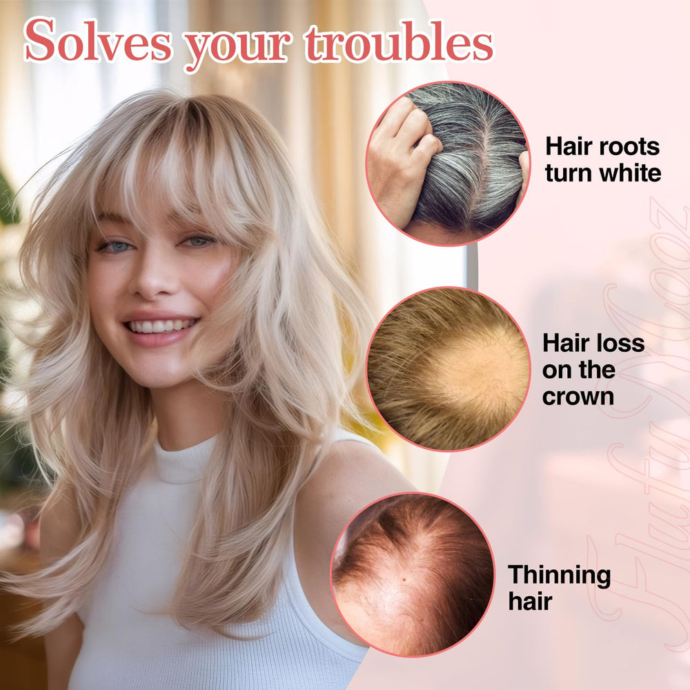 Flufymooz gray-series color options seen on textured strands for versatile looks