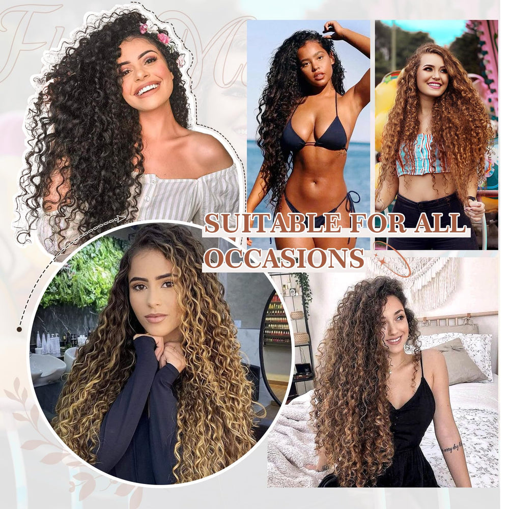 Flufymooz model wearing extensions shows natural-looking blend.