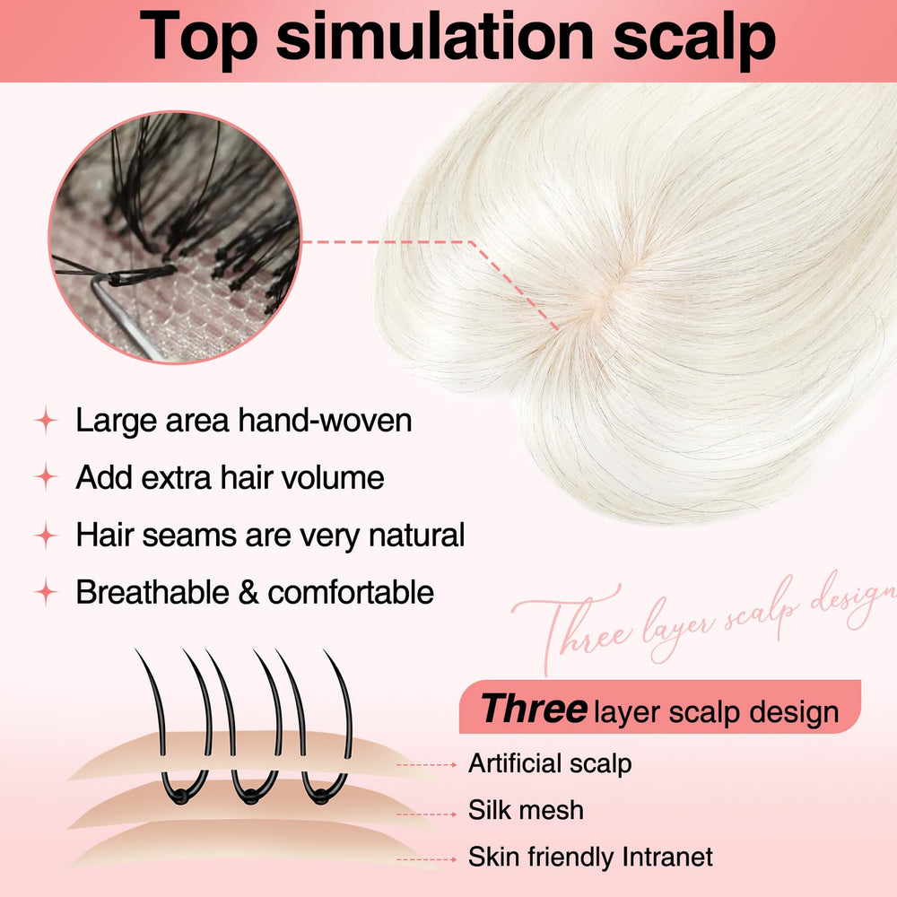Flufymooz silk-base lace detail demonstrates ultra-lightweight scalp realism