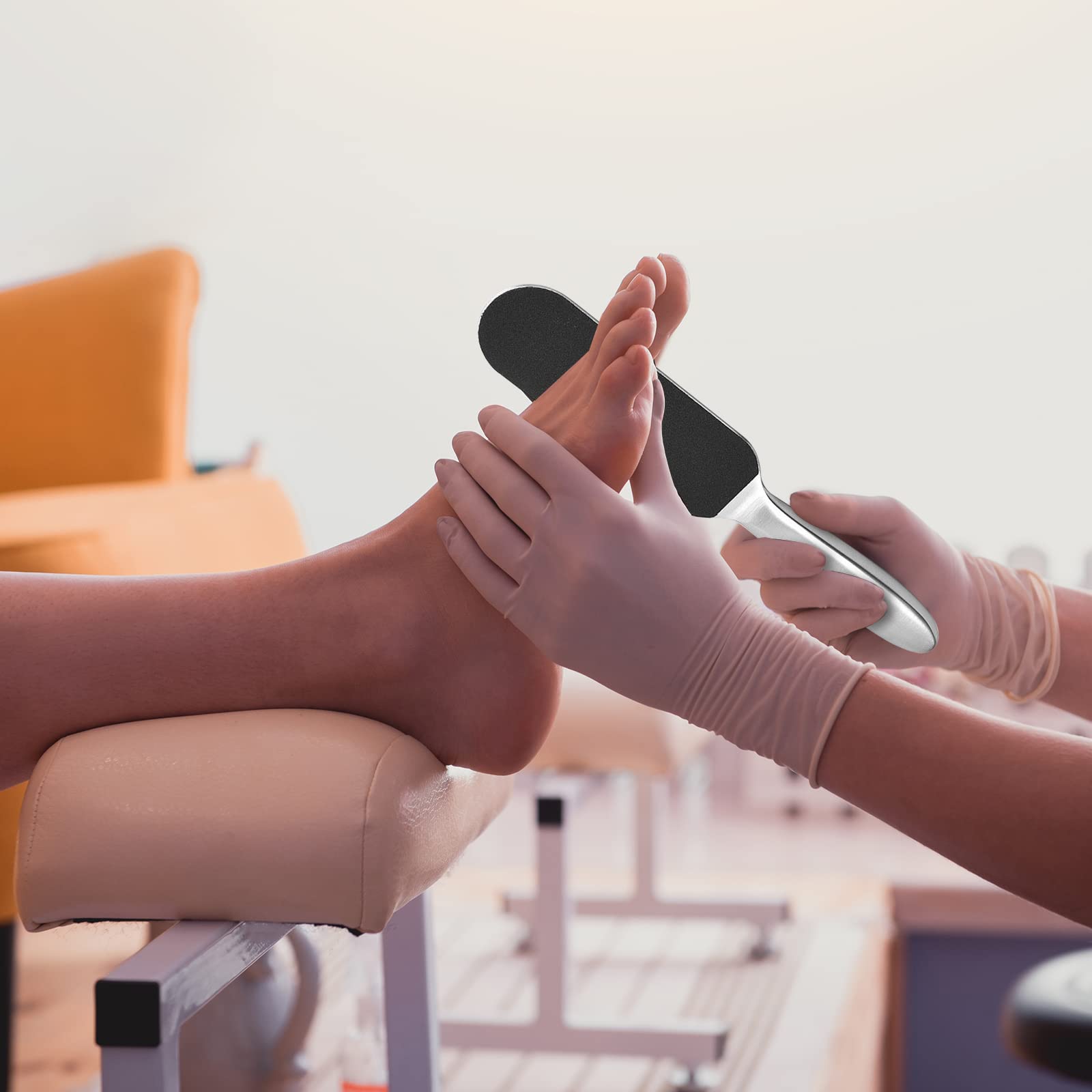 Flutesan stainless steel foot file refills with removable glue for easy reattachment