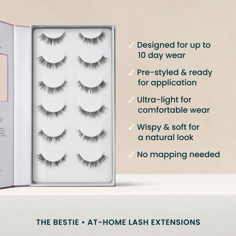 FlutterHabit Bestie water-resistant lashes—sweat-proof and sleep-proof with proper adhesive.