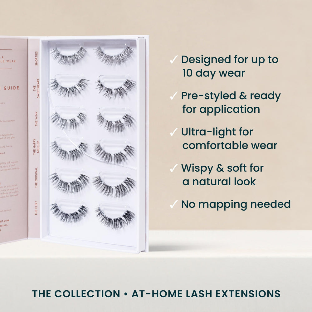 FlutterHabit lash clusters base close-up emphasizes lightweight comfort and secure base.