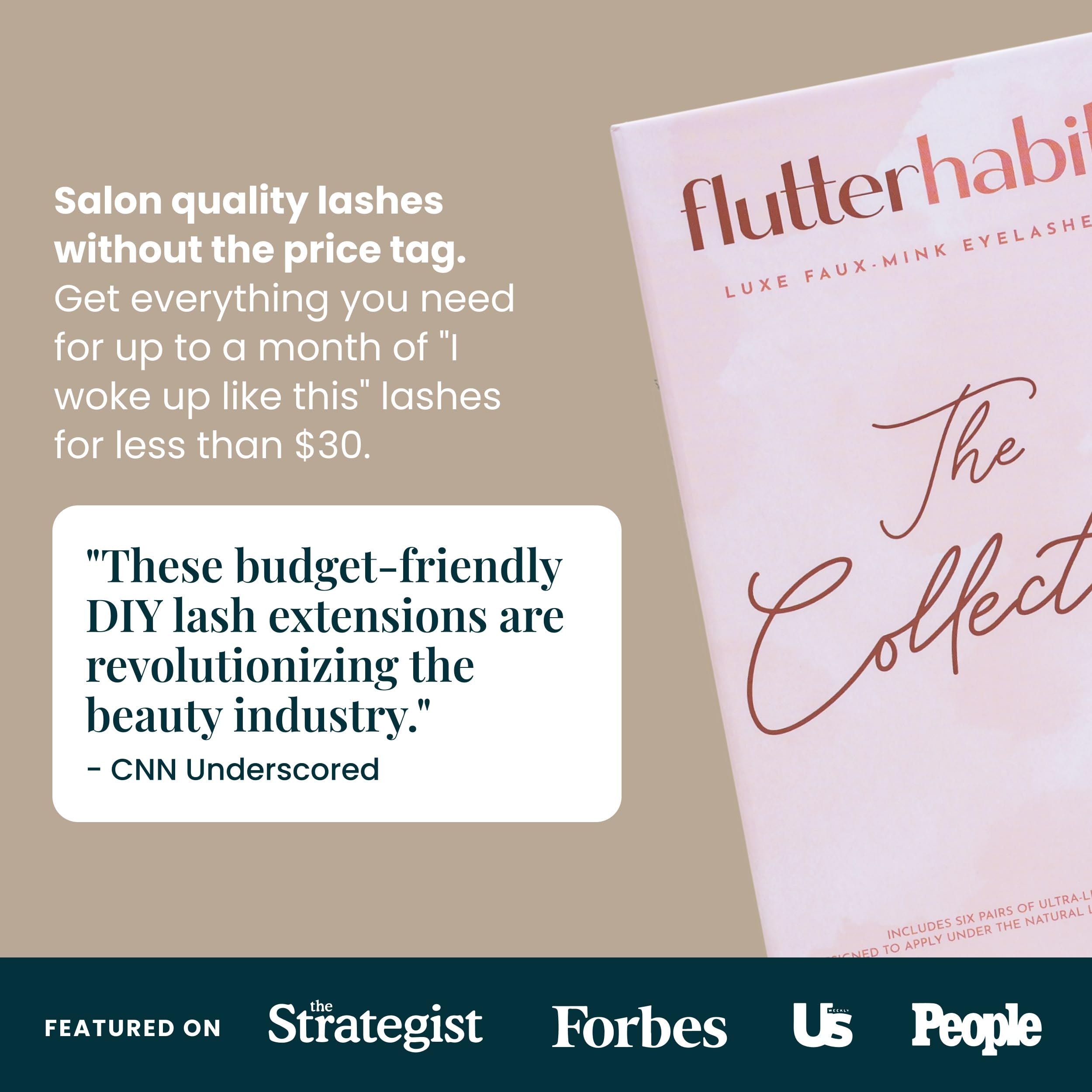 FlutterHabit lashes resist sweat and water for active days.