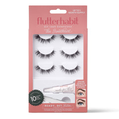 FlutterHabit Sweetheart starter kit box demonstrates complete at-home lash extension solution