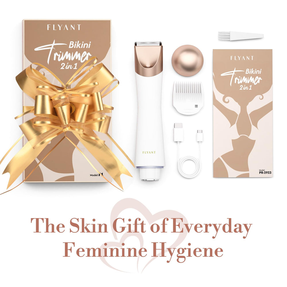 Flyant Bikini Trimmer gift-box emphasizes ready-for-gifting appeal