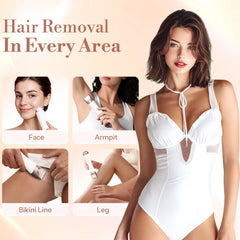 Flyant Bikini Trimmer led-light helps you see contours for precise grooming