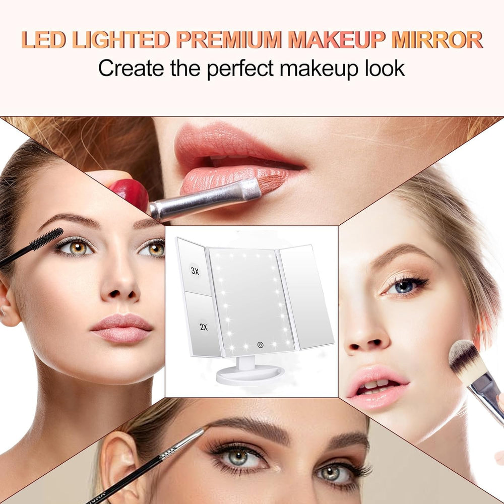 Flymiro vanity mirror with touch control for quick light adjustments.