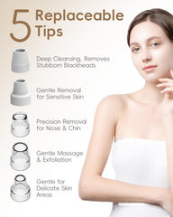 Flymooo attachment heads for different pore sizes and targeted cleaning