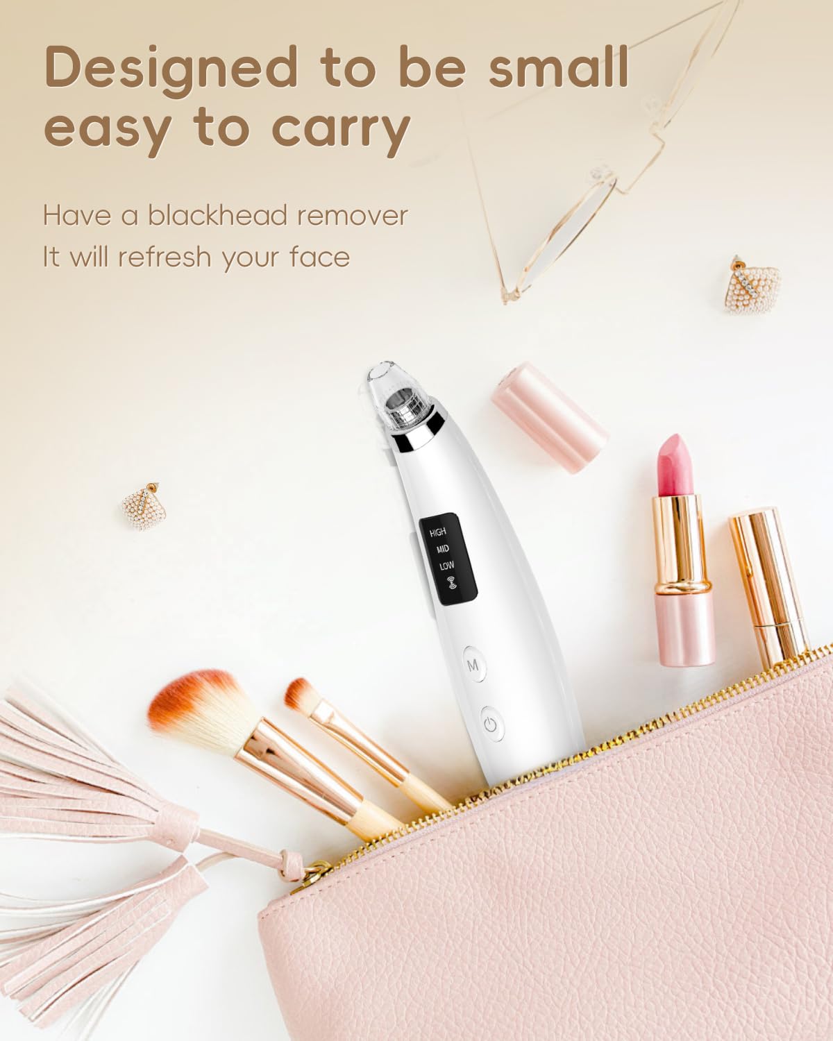 Flymooo travel‑friendly blackhead vacuum for on‑the‑go touch-ups