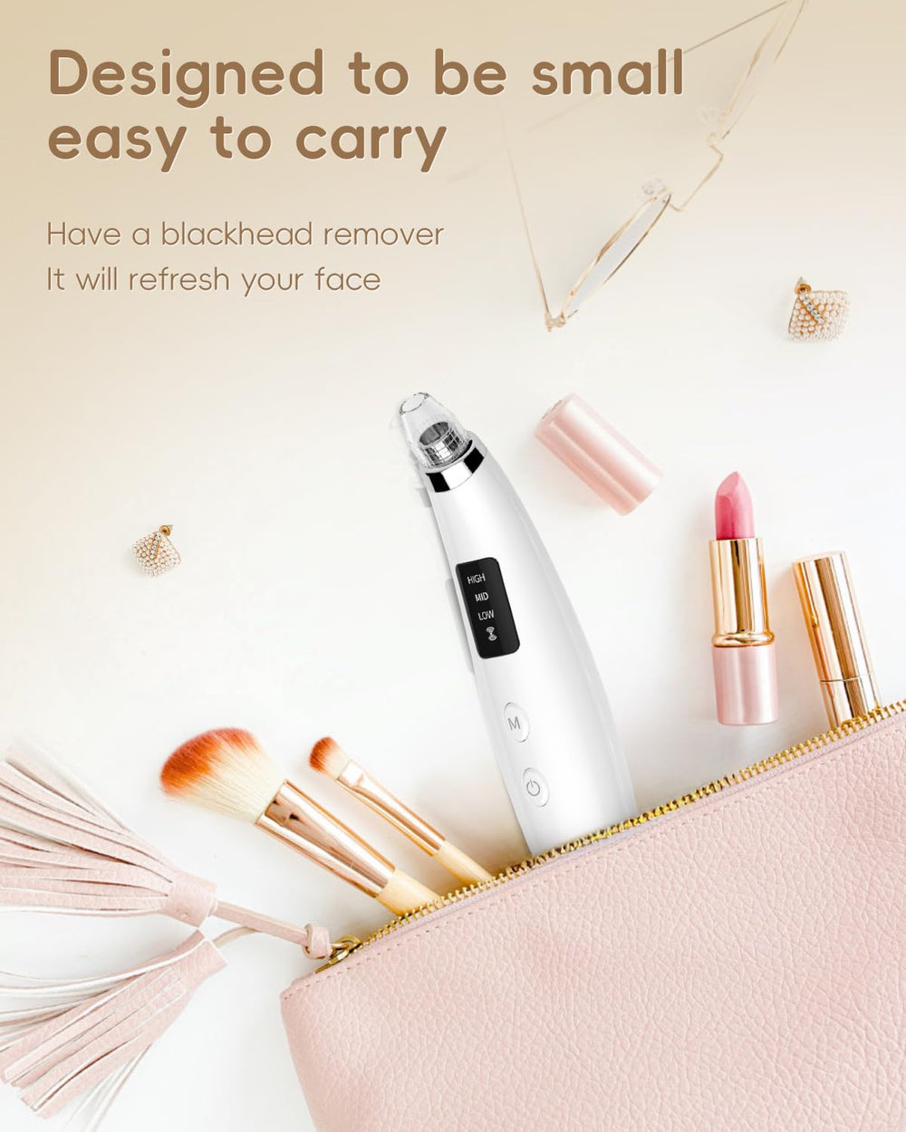 Flymooo travel‑friendly blackhead vacuum for on‑the‑go touch-ups