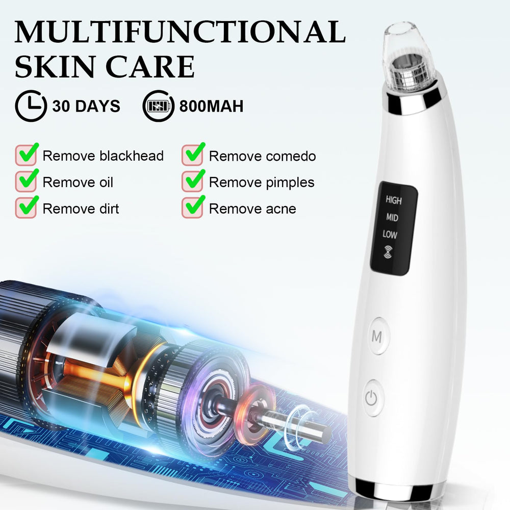 FLYMOOO Facial Pore Vacuum packaging box includes accessories for complete setup