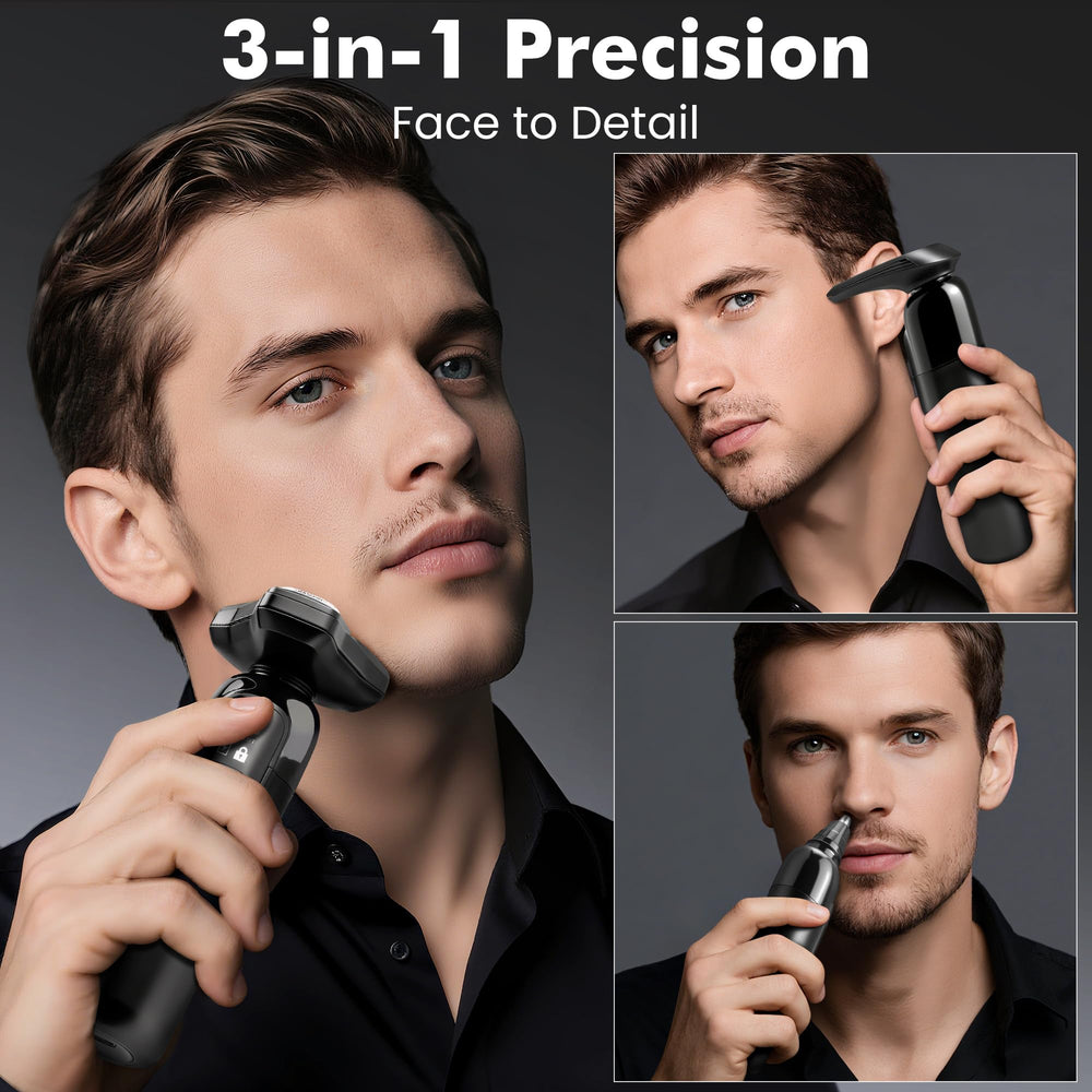 Flynth cordless razor side view with ergonomic grip for daily use