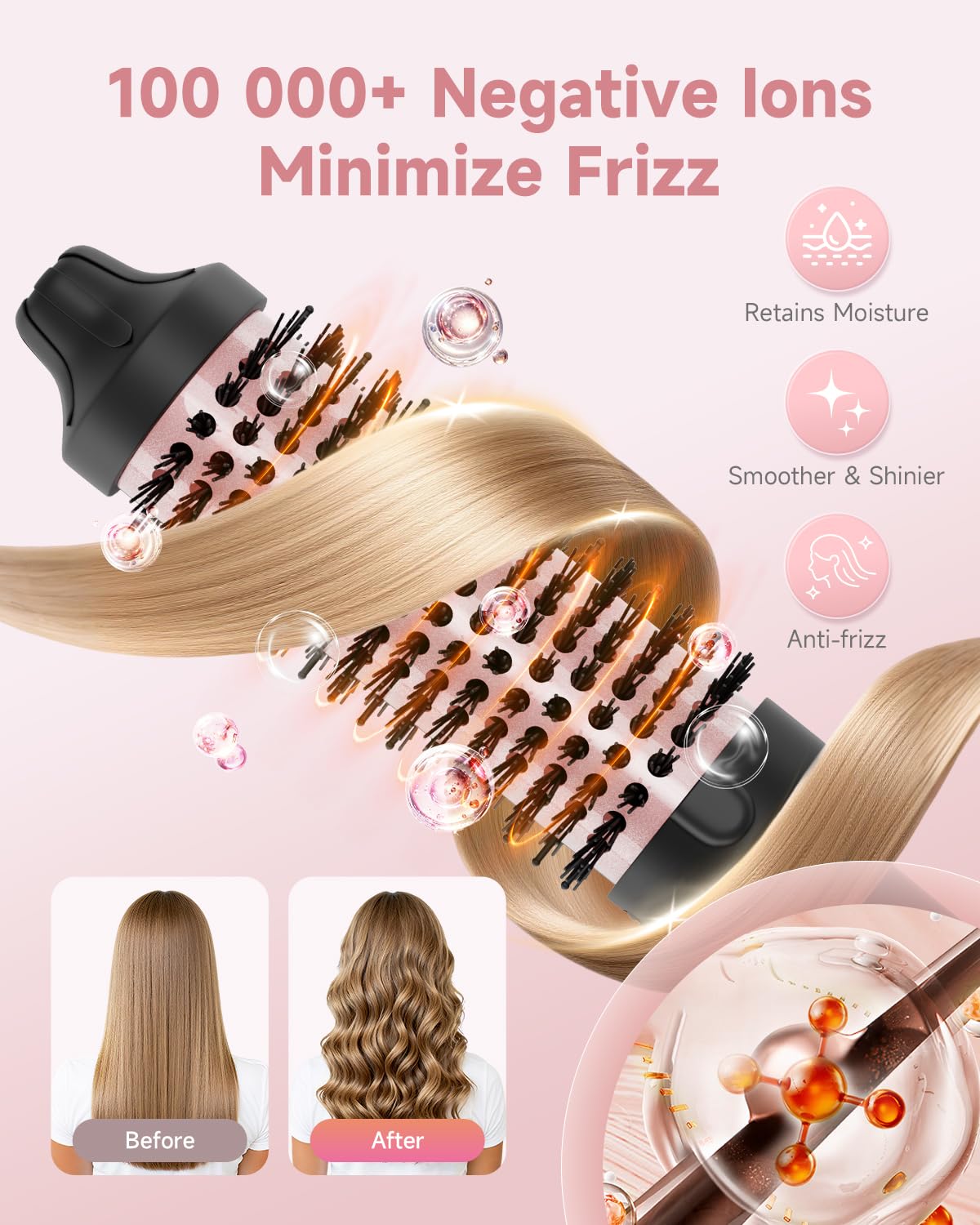 FLYZEMAA cool-touch tips protect the scalp during styling.
