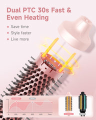 FLYZEMAA Thermal Brush LCD temperature display for precise heat control