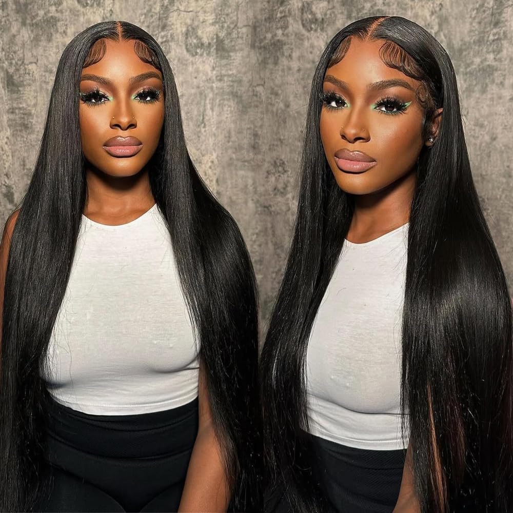 FMIDKOU straight hair detail highlights smooth surface and natural bounce.