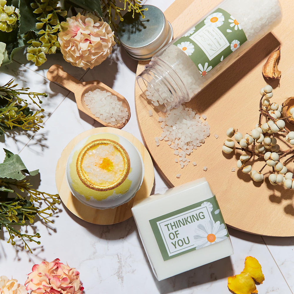 FndAsxa relaxing-bath-bomb elevates at-home spa moments.