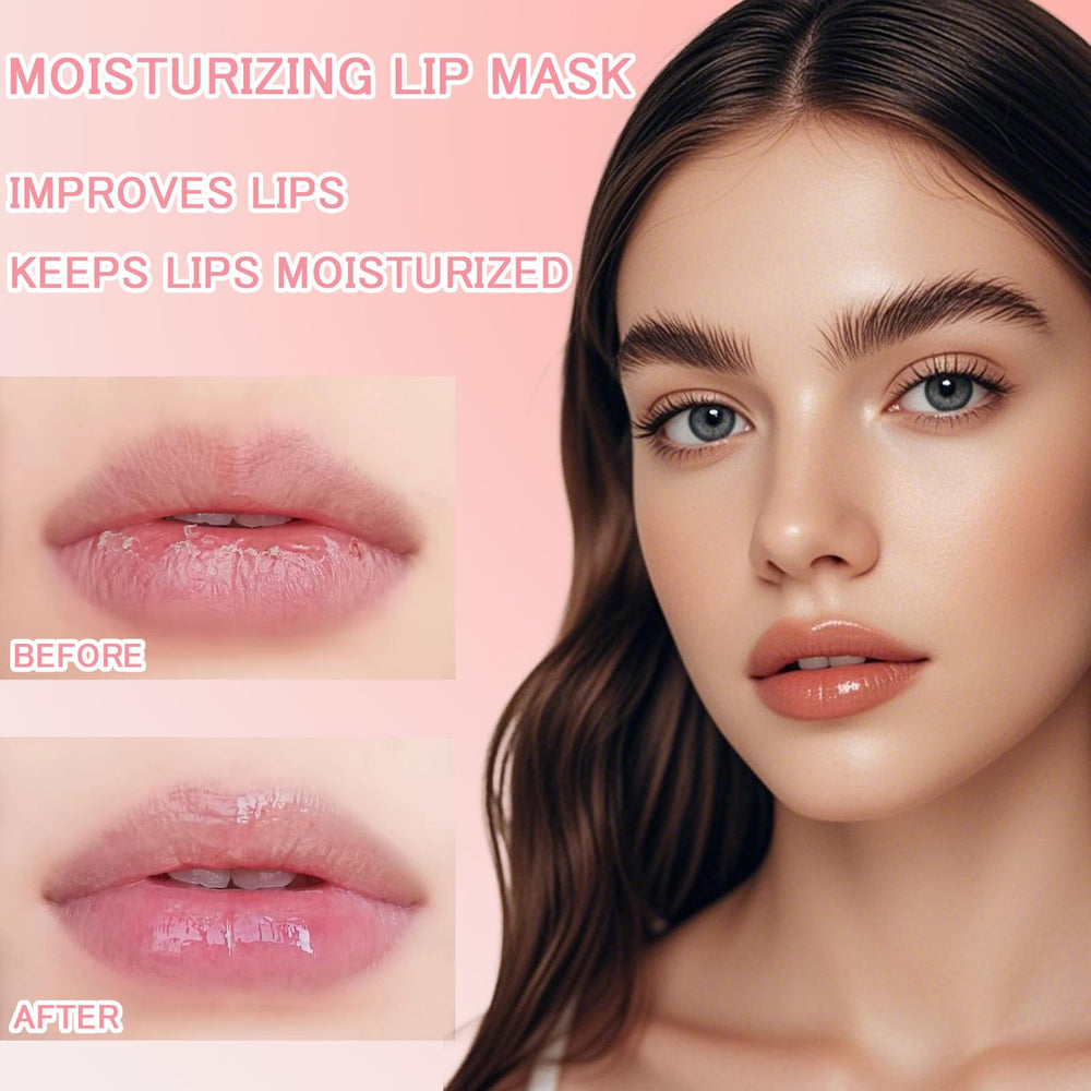 FNOLECY bee lip balm honey pot peach keeps lips comfortable all day