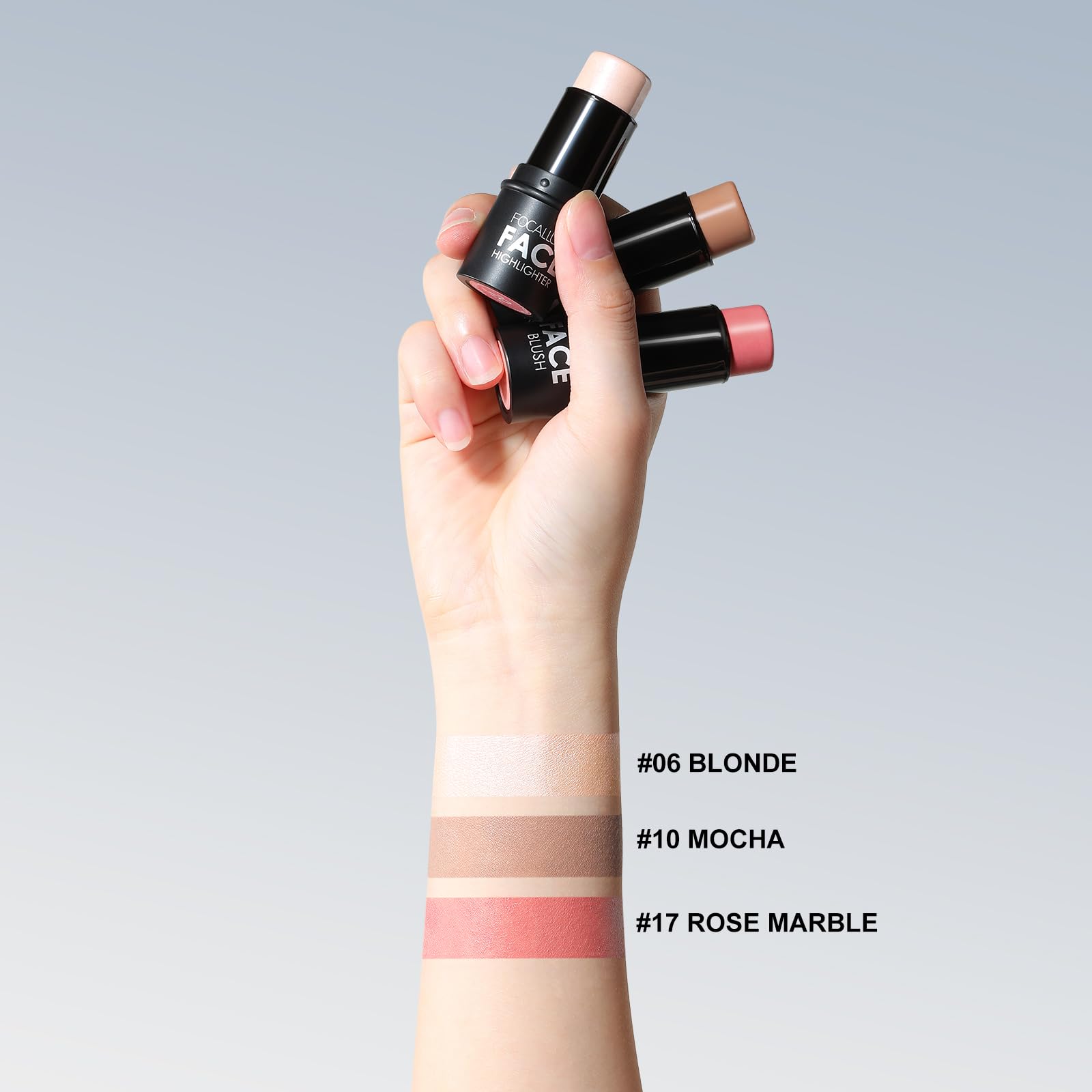FOCALLURE contour kit's long-wearing formula glides for lightweight makeup finish.
