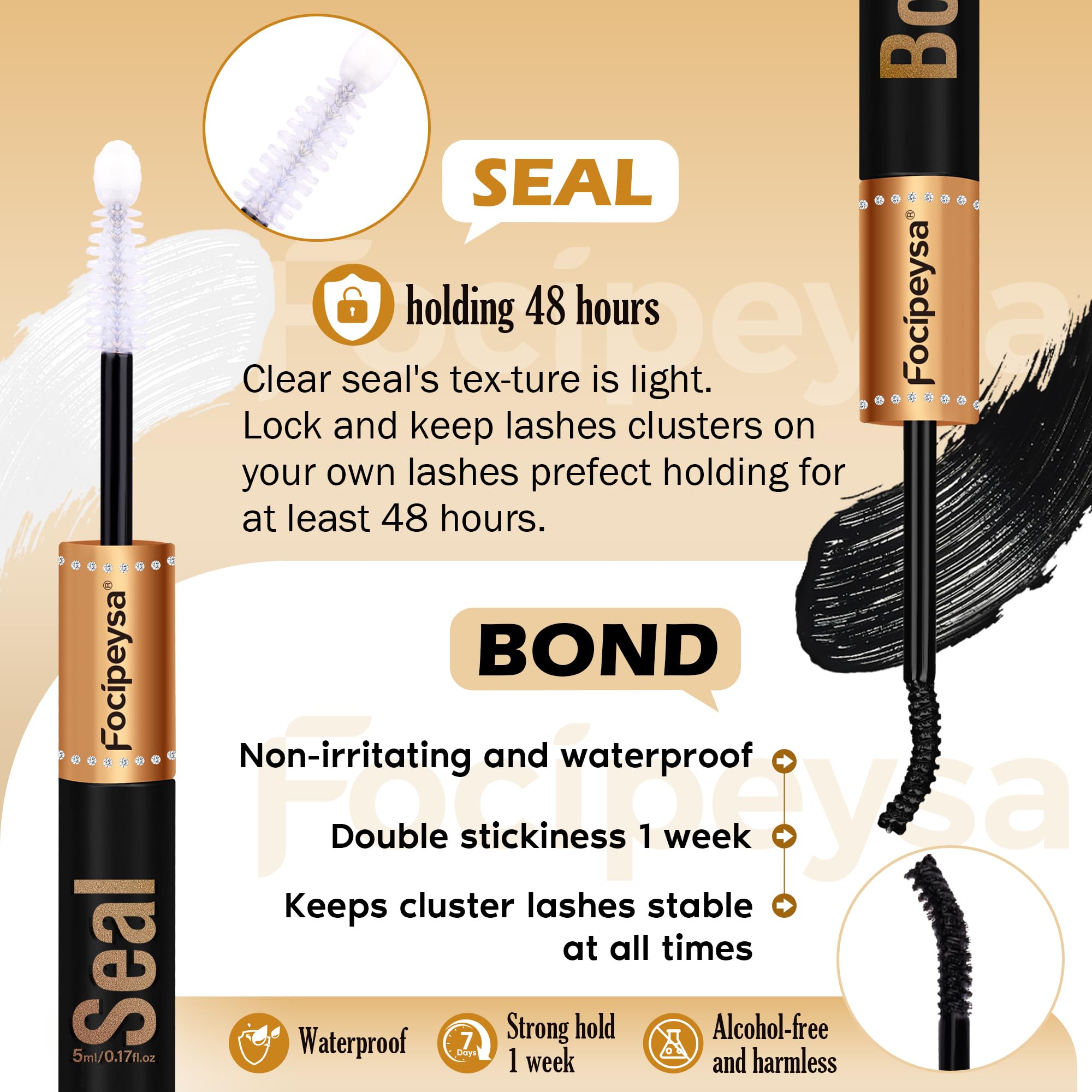 Focipeysa beginner-friendly lash application steps.