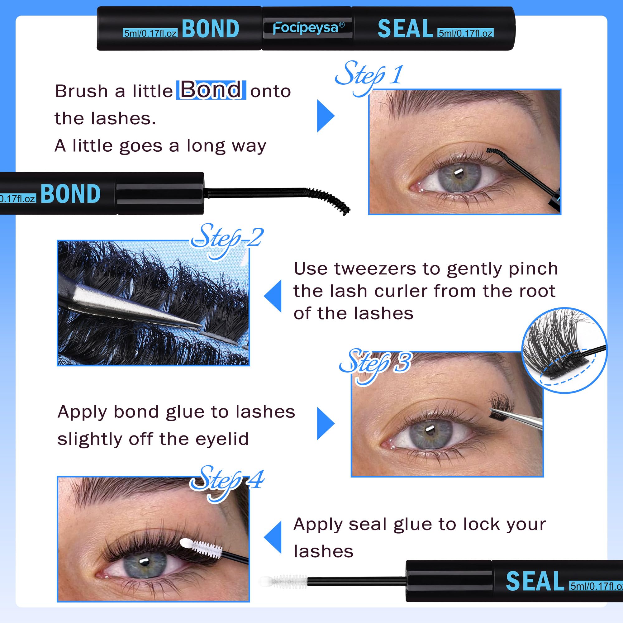 Focipeysa beginner-friendly lash kit—step-by-step tips for easy at-home lash extensions