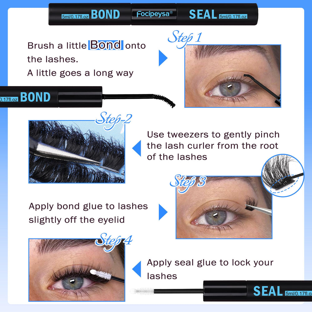Focipeysa beginner-friendly lash kit—step-by-step tips for easy at-home lash extensions