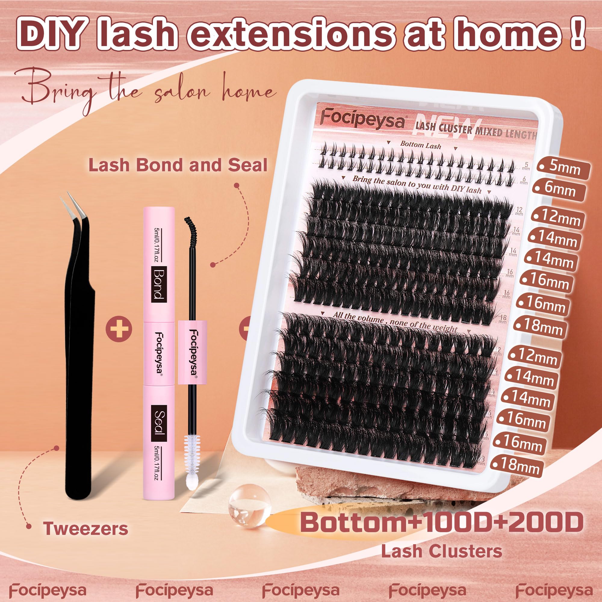 Focipeysa bond and seal technology to extend cluster lash life.