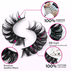 Focipeysa d curl lashes 14-17mm for curled eyes