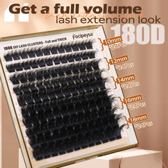 Focipeysa matte black DCurl clusters offer natural look and comfort.
