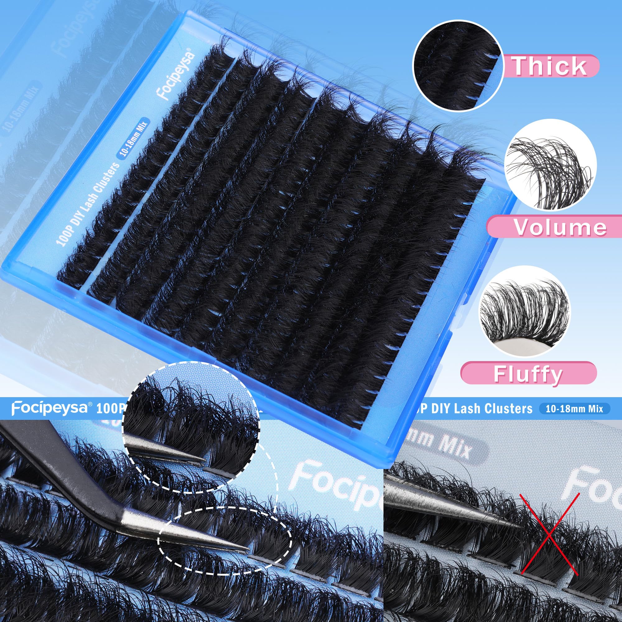 Focipeysa DIY lash extensions at home—beginner-friendly setup