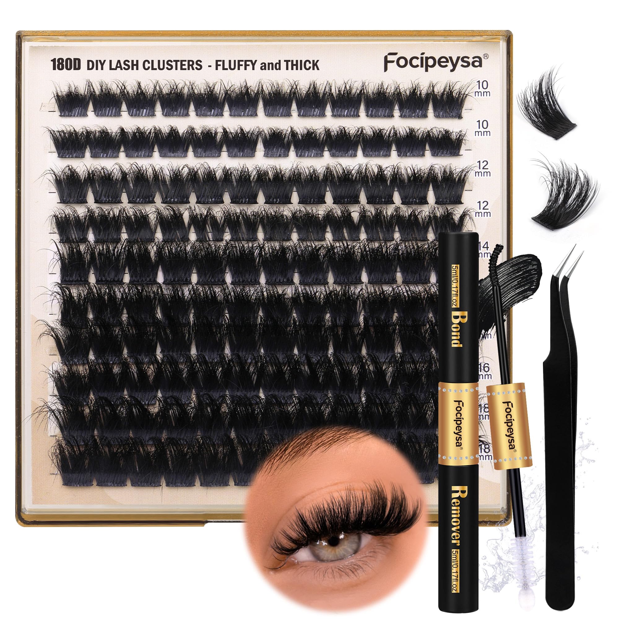 Focipeysa lash remover helps quick clean-up after extensions.