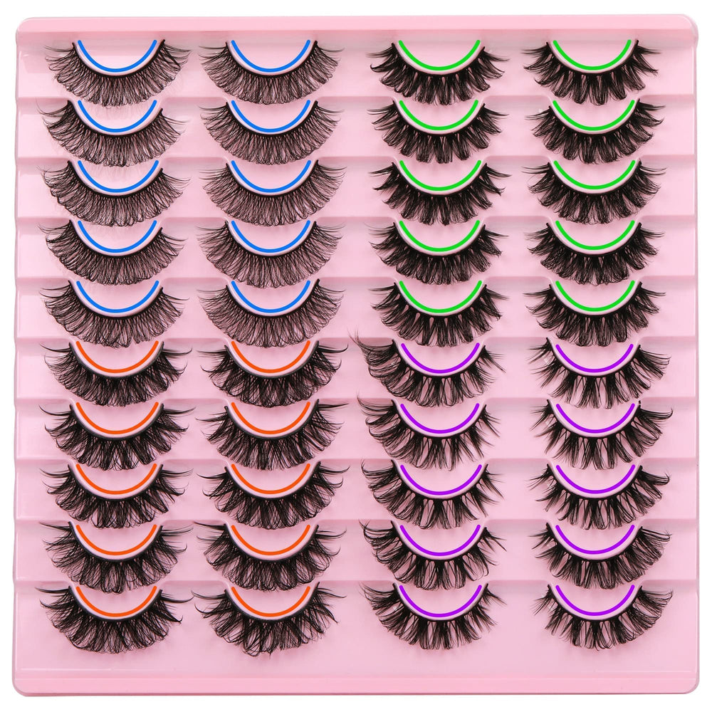 Focipeysa four styles wispy lashes add natural volume