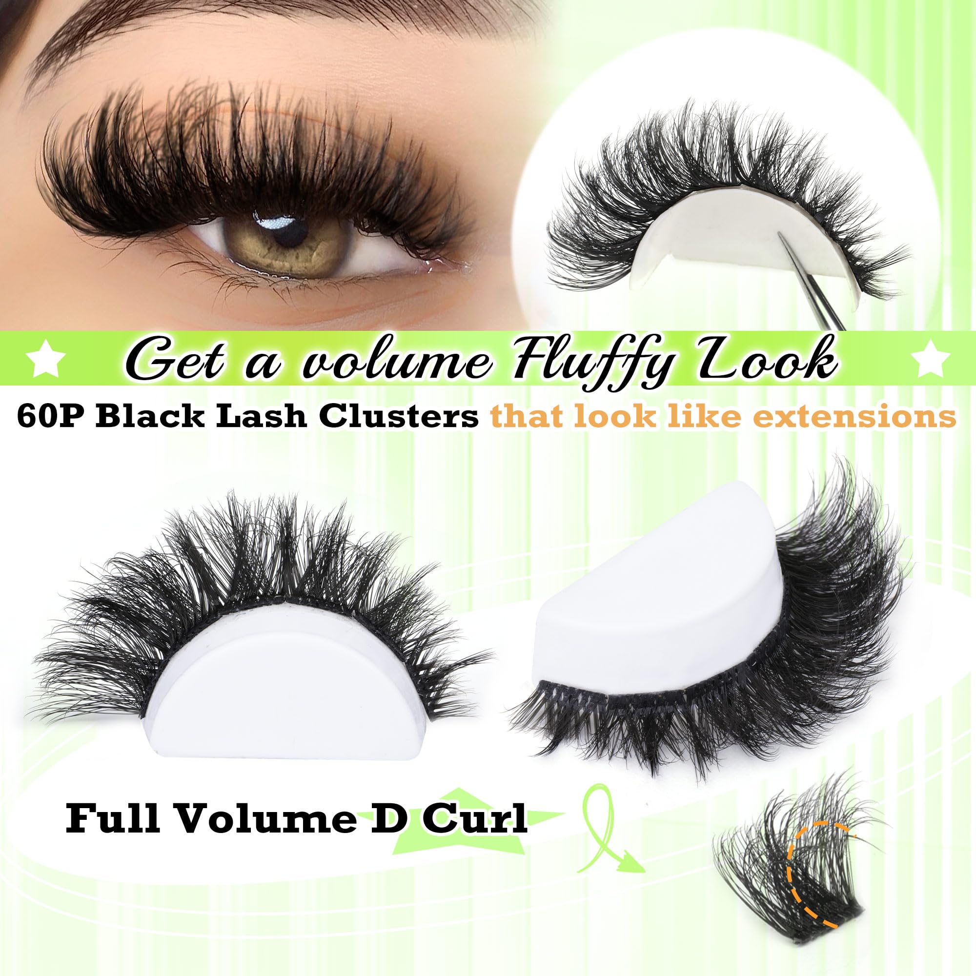 Focipeysa lash applicator tweezers for precise DIY placement