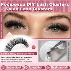 Focipeysa precision lash tweezers enable accurate, mess-free application.