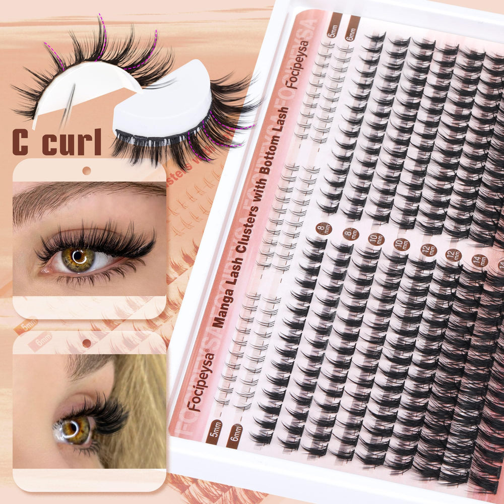 Focipeysa wispy 8-16mm lashes create natural yet dramatic effect