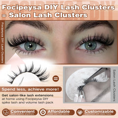 Focipeysa lash clusters lower lashes 5-6mm add balanced depth