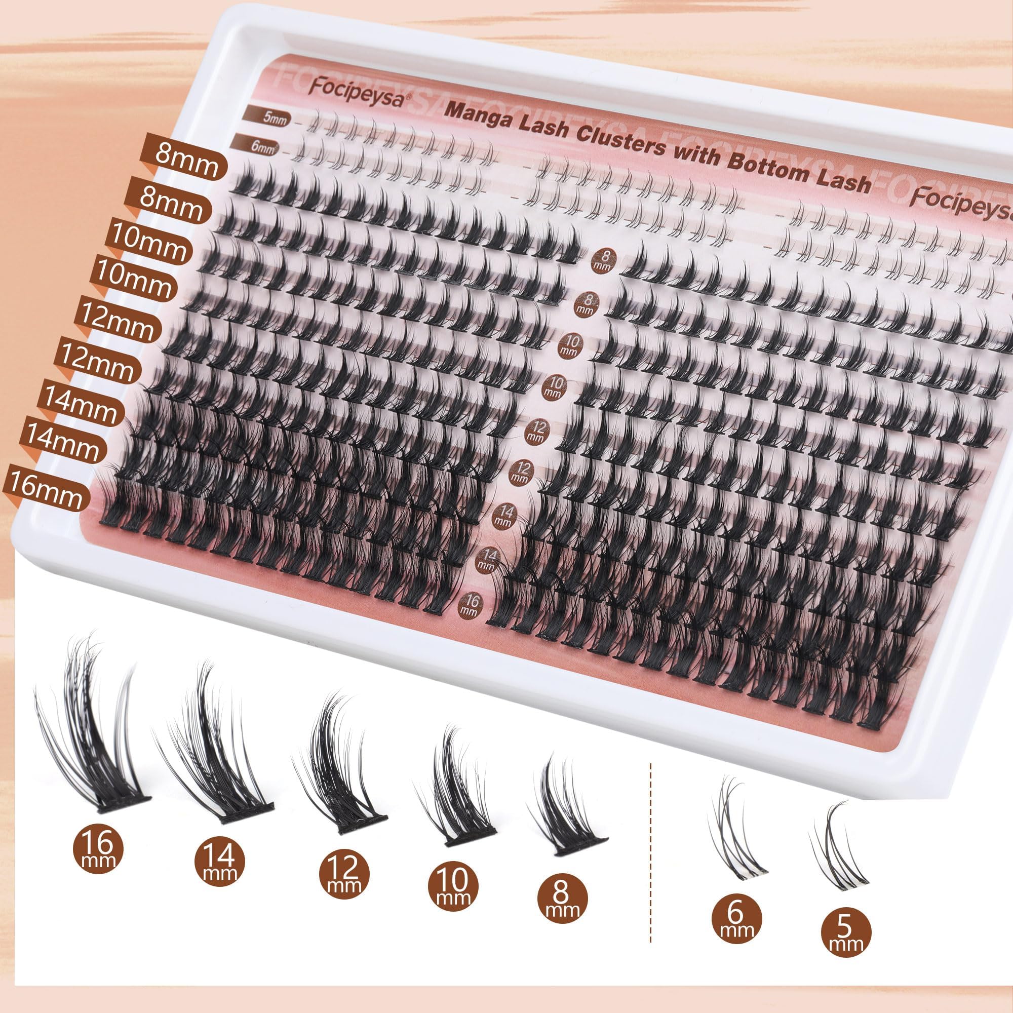 Focipeysa soft mink fiber lashes feel lightweight and comfortable