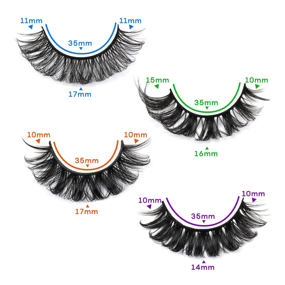 Focipeysa mink-like finish lashes yield feathered curl
