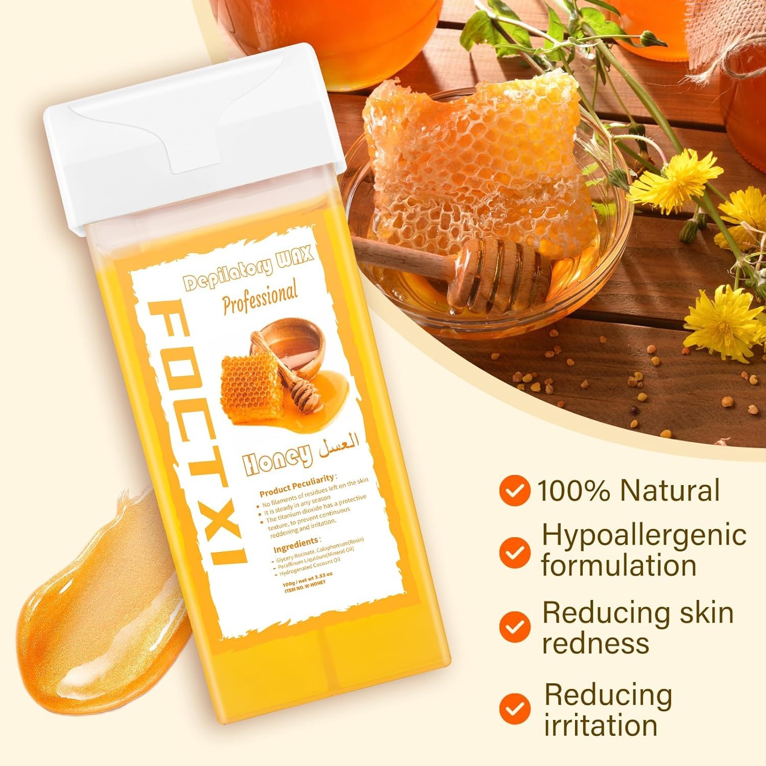 FOCTXI Wax Roller Kit ready-to-use setup for fast, mess-free waxing.