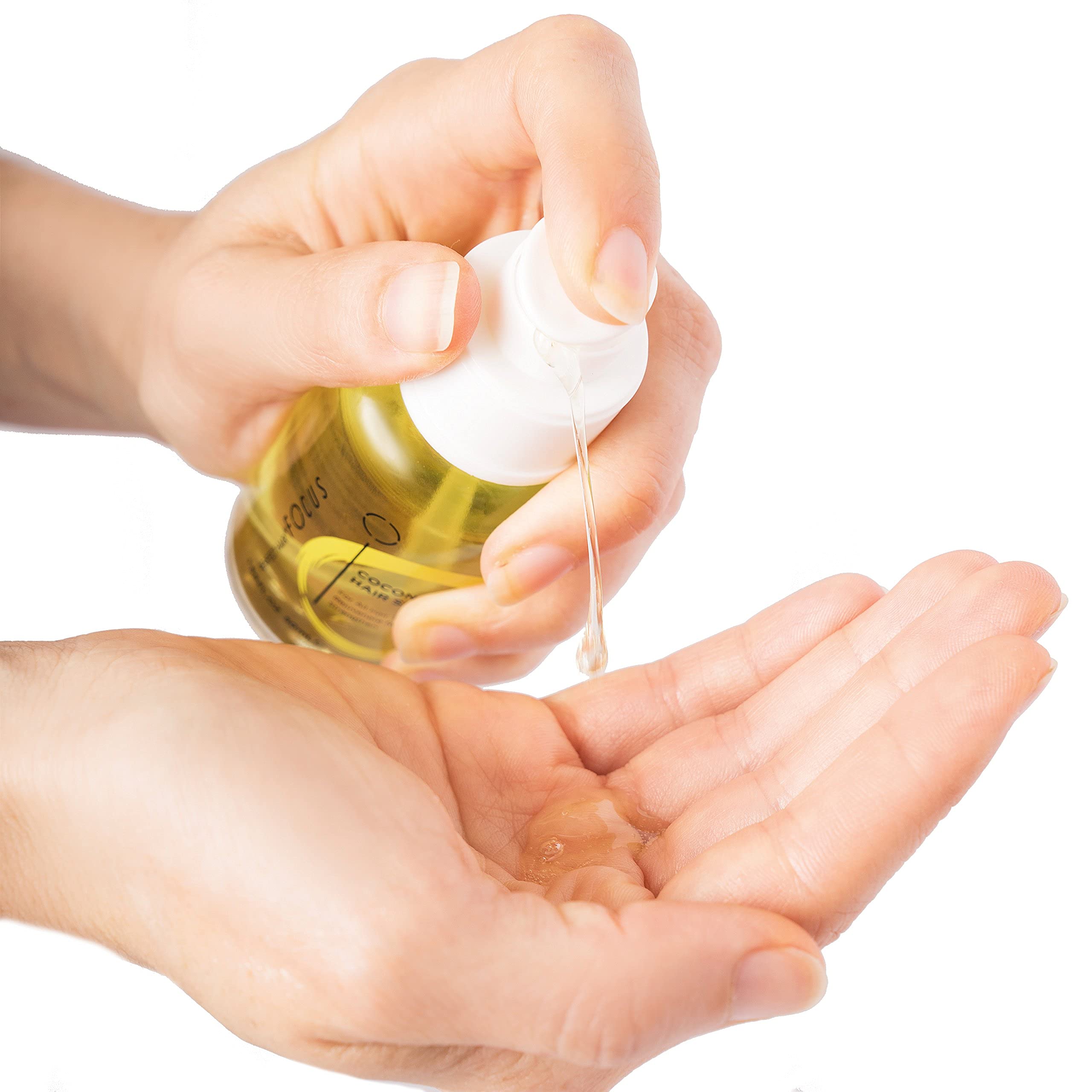 Focus Perfect Hair Serum after use provides light shine and frizz reduction.