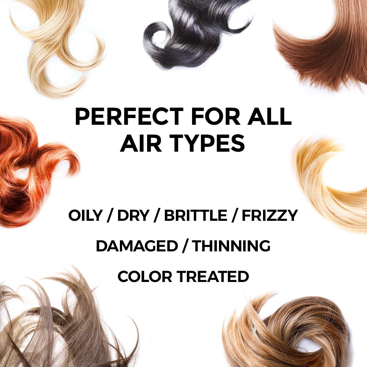 Focus Perfect Hair Serum bottle close-up showing keratin infusion for strength.