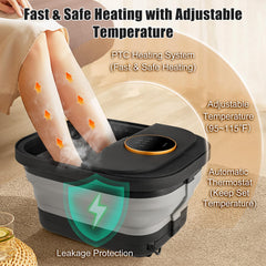 FOFOJÔY foot spa bubbles for circulating warmth and soothing massage.