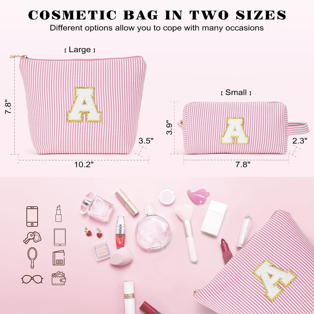 Fohufo dual bag travel set enabling organized separation of makeup and toiletries.