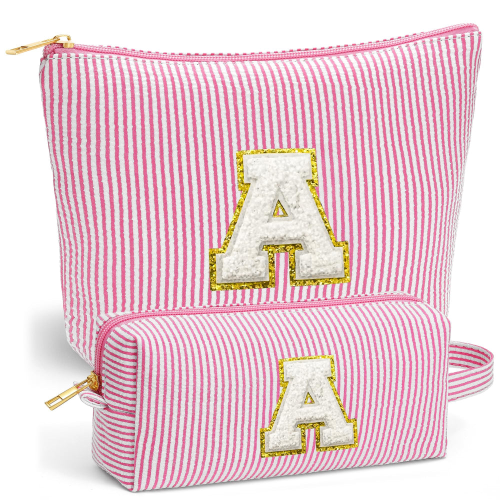 Fohufo large travel makeup bag for organized cosmetics on trips.