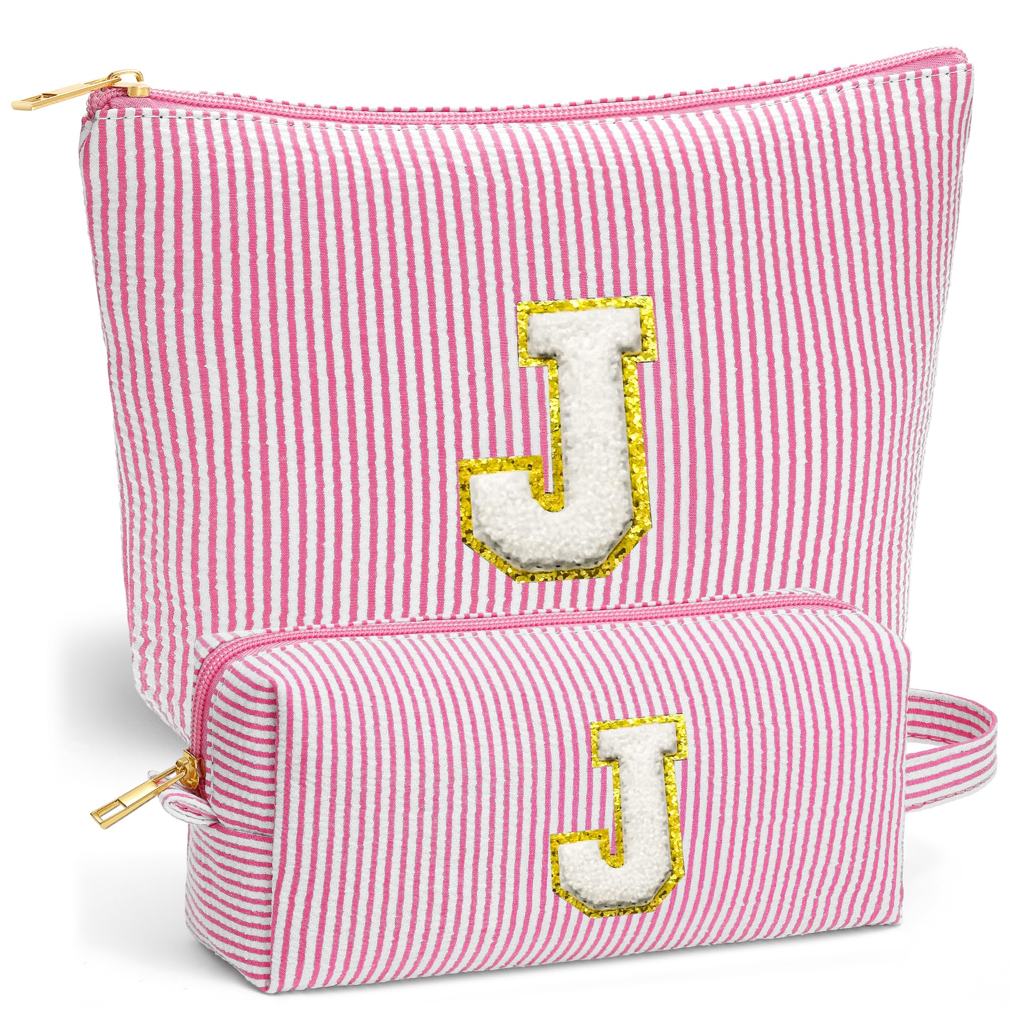 Fohufo large travel makeup bag keeps toiletries organized for easy packing.
